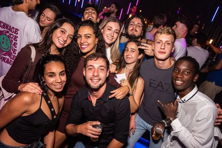 Group of students together at a party